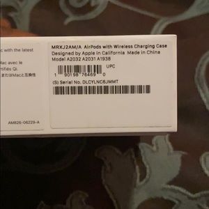 **SOLD** Airpods with wireless charging case!!!